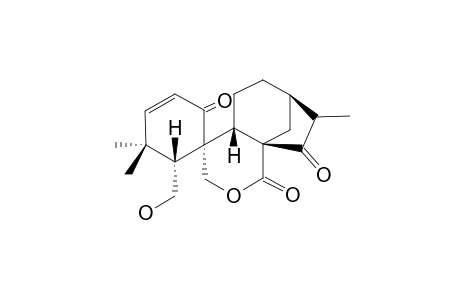 LAXIFLORIN-C;1,15-DIOXO-6-HYDROXY-6,7-SECO-ENT-KAUR-2-EN-7,20-OLIDE