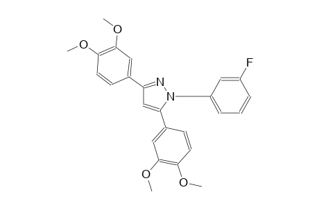 3,5-bis(3,4-dimethoxyphenyl)-1-(3-fluorophenyl)-1H-pyrazole