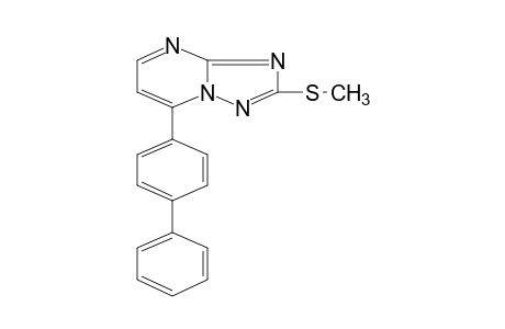 7-(4-BIPHENYLYL)-2-(METHYLTHIO)-s-TRIAZOLO[1,5-a]PYRIMIDINE