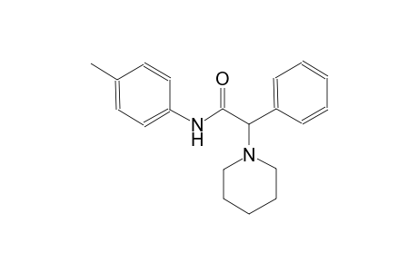 1-piperidineacetamide, N-(4-methylphenyl)-alpha-phenyl-