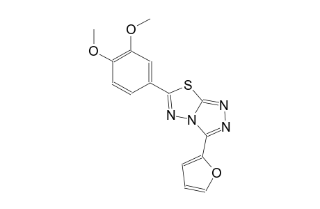 6-(3,4-dimethoxyphenyl)-3-(2-furyl)[1,2,4]triazolo[3,4-b][1,3,4]thiadiazole