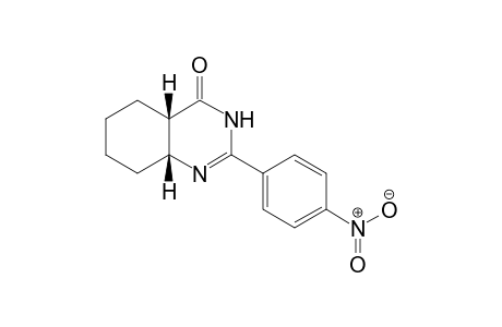 cis-(4aS,8aR)-2-(4-nitrophenyl)-4a,5,6,7,8,8a-hexahydro-3H-quinazolin-4-one