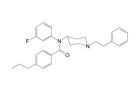N-(3-Fluorophenyl)-N-[1-(2-phenylethyl)piperidin-4-yl]-4-propylbenzamide