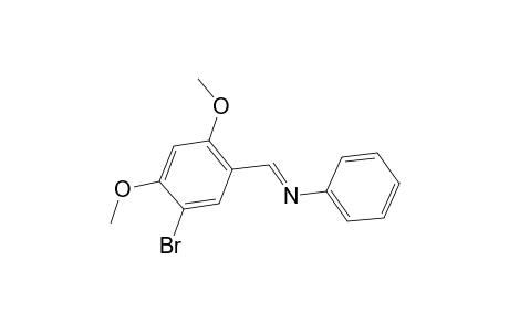 N-[(E)-(5-Bromo-2,4-dimethoxyphenyl)methylidene]aniline