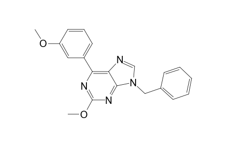 2-Methoxy-6-(3-methoxyphenyl)-9-(phenylmethyl)purine