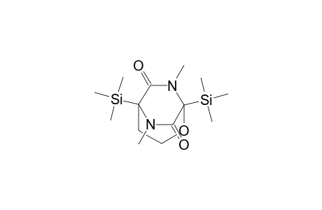 2-Oxa-6,8-diazabicyclo[3.2.2]nonane-7,9-dione, 6,8-dimethyl-1,5-bis(trimethylsilyl)-