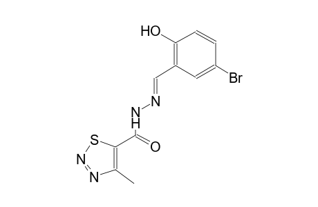 N'-[(E)-(5-bromo-2-hydroxyphenyl)methylidene]-4-methyl-1,2,3-thiadiazole-5-carbohydrazide