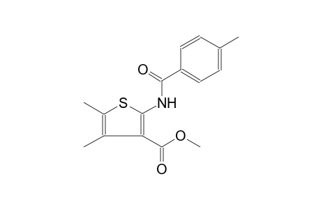 3-thiophenecarboxylic acid, 4,5-dimethyl-2-[(4-methylbenzoyl)amino]-,methyl ester