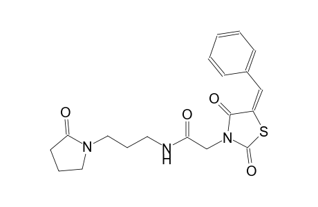 3-thiazolidineacetamide, 2,4-dioxo-N-[3-(2-oxo-1-pyrrolidinyl)propyl]-5-(phenylmethylene)-, (5E)-
