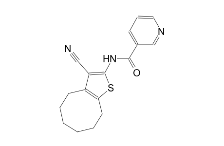 N-(3-cyano-4,5,6,7,8,9-hexahydrocycloocta[b]thien-2-yl)nicotinamide