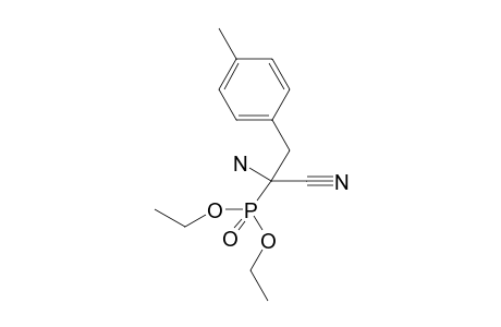 2-amino-2-diethoxyphosphoryl-3-(4-methylphenyl)propionitrile