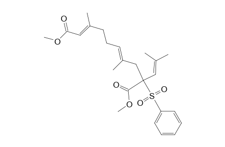 2,6-Decadienedioic acid, 3,7-dimethyl-9-(2-methyl-1-propenyl)-9-(phenylsulfonyl)-, dimethyl ester, (E,E)-