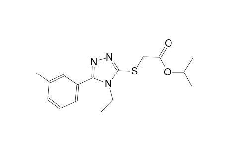 isopropyl {[4-ethyl-5-(3-methylphenyl)-4H-1,2,4-triazol-3-yl]sulfanyl}acetate