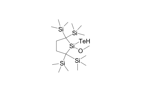 2,2,5,5-tetrakis(Trimethylsilyl)-1-(hydrotelluryl)-1-methoxy-1-silacyclopentane