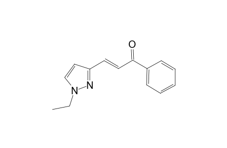 (E)-3-(1-ethyl-3-pyrazolyl)-1-phenyl-2-propen-1-one
