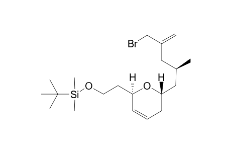 2-{6'-[4"-(Bromomethyl)-2"-methylpent-4"-enyl]-5',6'-dihydro-2H-pyranj-2'-yl}ethoxy-(t-butyldimethyl)silane