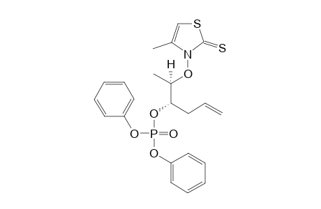 (2R*,3S*)-N-(3-Diphenoxyphosphoryl-5-hexen-2-oxy)-4-methylthiazole-2(3H)-thione