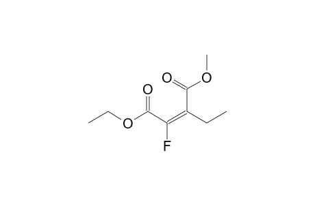 (E)-3-ethyl-2-fluoro-2-butenedioic acid O1-ethyl ester O4-methyl ester