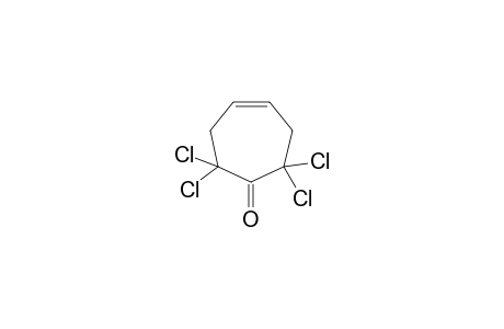 2,2,7,7-tetrachlorocyclohept-4-en-1-one