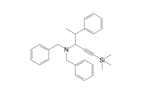 4-Phenyl-N,N-bis(phenylmethyl)-1-trimethylsilyl-1-pentyn-3-amine