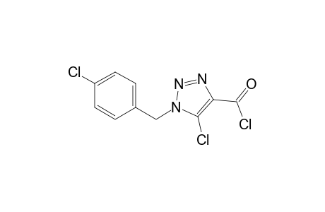 5-Chloranyl-1-[(4-chlorophenyl)methyl]-1,2,3-triazole-4-carbonyl chloride