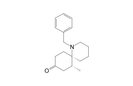 1-Azaspiro[5.5]undecan-9-one, 7-methyl-1-(phenylmethyl)-, cis-(.+-.)-