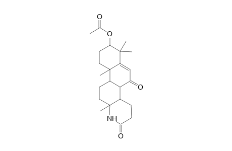 7,7,10a,12a-Tetramethyl-2,5-dioxo-1,2,3,4,4a,4b,5,7,8,9,10,10a,10b,11,12,12a-hexadecahydronaphtho[2,1-f]quinolin-8-yl acetate