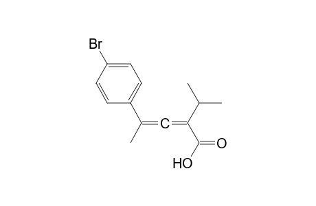 4-(4-bromophenyl)-2-isopropyl-penta-2,3-dienoic acid