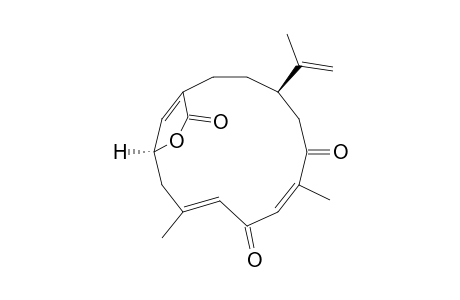 (1S,3E,6Z,10R)-10-isopropenyl-3,7-dimethyl-15-oxabicyclo[11.2.1]hexadeca-3,6,13(16)-triene-5,8,14-trione