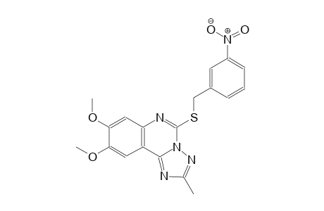8,9-dimethoxy-2-methyl-5-[(3-nitrobenzyl)sulfanyl][1,2,4]triazolo[1,5-c]quinazoline