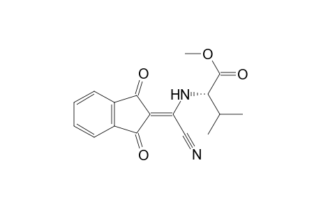 L-Valine, N-[cyano(1,3-dihydro-1,3-dioxo-2H-inden-2-ylidene)methyl]-, methyl ester