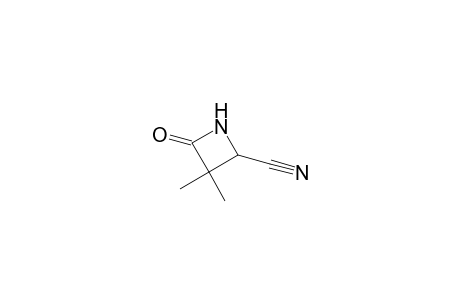 3,3-Dimethyl-4-oxidanylidene-azetidine-2-carbonitrile