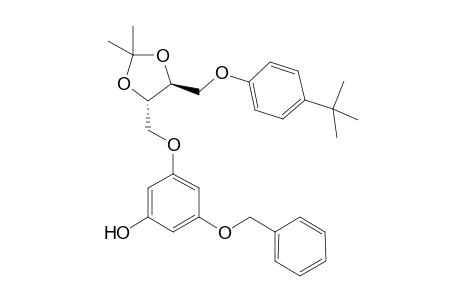(2R,3R)-1-O-(4-tert-Butylphenyl)-2,3-O-isopropylidene-(D)-threitol-4-yl 5-benzyloxyresorcinol-1-yl ether