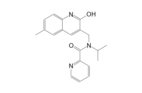 N-[(2-hydroxy-6-methyl-3-quinolinyl)methyl]-N-isopropyl-2-pyridinecarboxamide