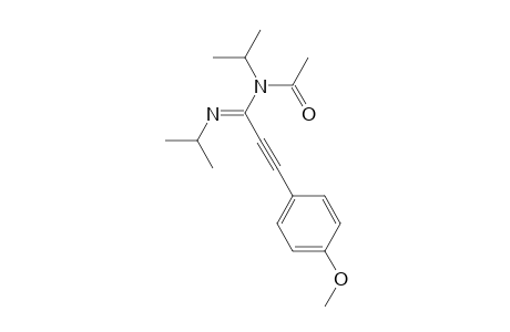 N-isopropyl-N-(1-(isopropylimino)-3-(4-methoxyphenyl)prop-2-ynyl)acetamide