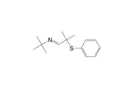 2-Propanamine, 2-methyl-N-[2-methyl-2-(phenylthio)propylidene]-