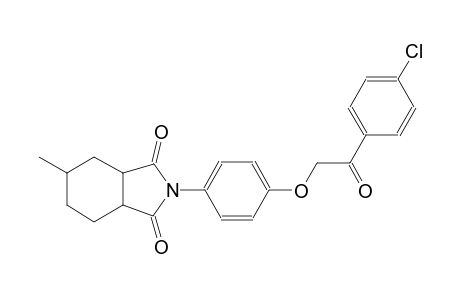 1H-isoindole-1,3(2H)-dione, 2-[4-[2-(4-chlorophenyl)-2-oxoethoxy]phenyl]hexahydro-5-methyl-