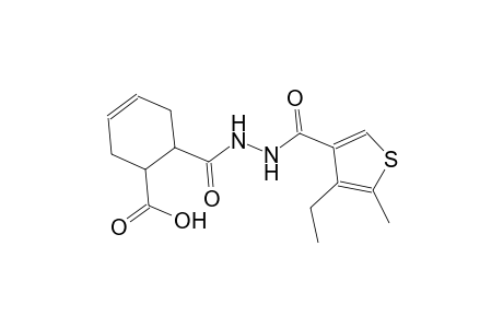 6-({2-[(4-ethyl-5-methyl-3-thienyl)carbonyl]hydrazino}carbonyl)-3-cyclohexene-1-carboxylic acid