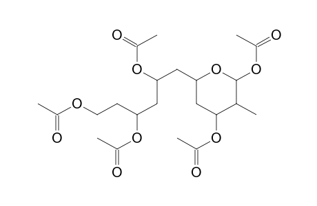 Undecopyranose, 2,4,6,8,10-pentadeoxy-2-methyl-, pentaacetate