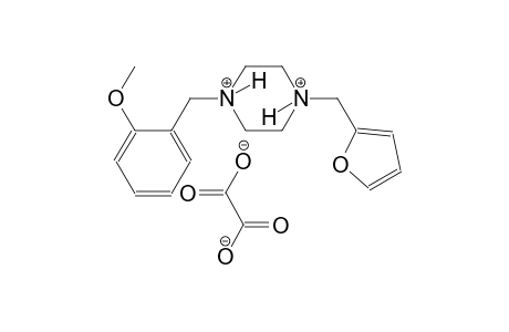 1-(2-furylmethyl)-4-(2-methoxybenzyl)piperazinediium oxalate