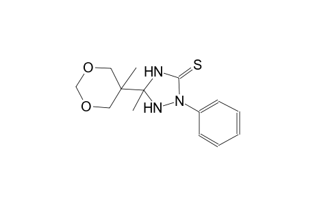 5-Methyl-5-(5-methyl-[1,3]dioxan-5-yl)-2-phenyl-[1,2,4]triazolidine-3-thione