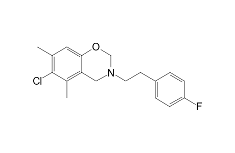2H-Benzo[e][1,3]oxazine, 6-chloro-3-[2-(4-fluorophenyl)ethyl]-5,7-dimethyl-3,4-dihydro-