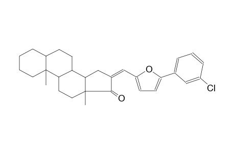 16-{[5-(3-chlorophenyl)-2-furyl]methylene}androstan-17-one