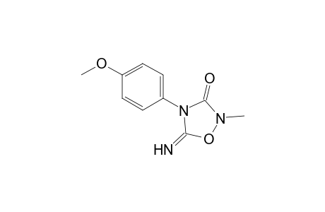 2-Methyl-4-(p-methoxyphenyl)-5-imino-1,2,4-oxadiazolidin-3-one