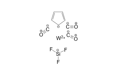 Tricarbonyl(pi-cyclopentadienyl)(trifluorosilyl)tungsten(II)