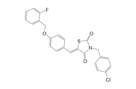 2,4-thiazolidinedione, 3-[(4-chlorophenyl)methyl]-5-[[4-[(2-fluorophenyl)methoxy]phenyl]methylene]-, (5Z)-