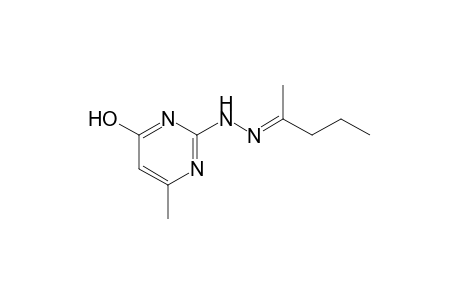 2-pentanone, (4-hydroxy-6-methyl-2-pyimidinyl)hydrazone