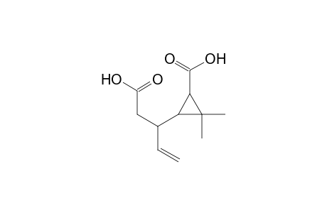 2,2-Dimethyl-3-(5-oxidanyl-5-oxidanylidene-pent-1-en-3-yl)cyclopropane-1-carboxylic acid