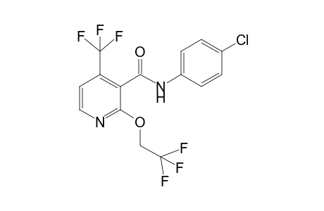 N-(4-Chlorophenyl)-2-(2,2,2-trifluoroethoxy)-4-(trifluoromethyl)nicotinamide