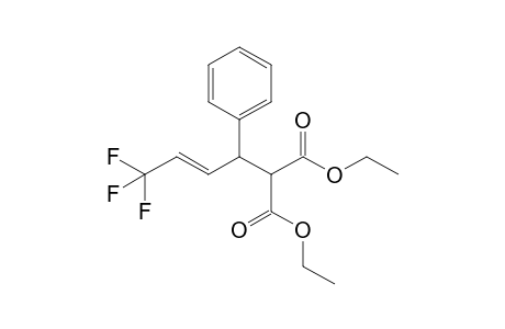2-[(E)-4,4,4-trifluoro-1-phenyl-but-2-enyl]malonic acid diethyl ester